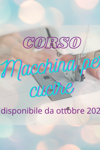 corso macchina per cucire