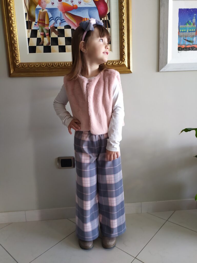 Cartamodello pantaloni palazzo bambina