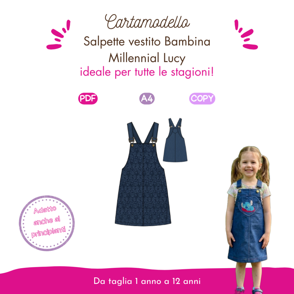 Cartamodello salopette vestito bambina